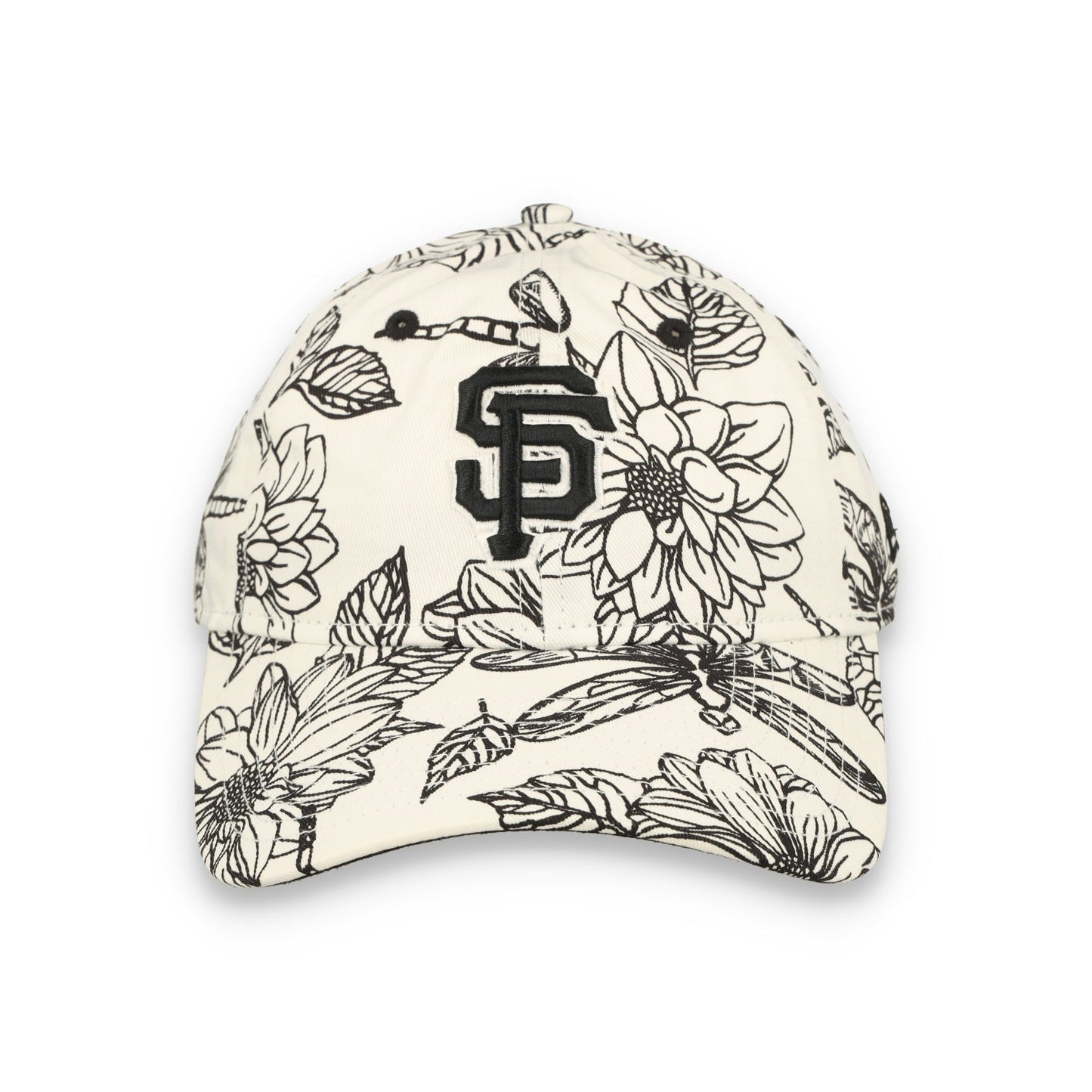 New Era Women's San Francisco Giants Floral 9TWENTY Adjustable Hat-White/Black