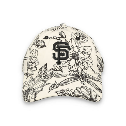 New Era Women's San Francisco Giants Floral 9TWENTY Adjustable Hat-White/Black