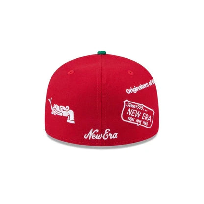 New Era Mexico Anniversary Logos 59FIFTY Fitted Hat-White/Green