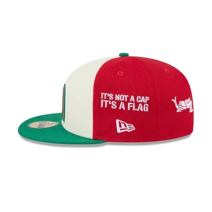 New Era Mexico Anniversary Logos 59FIFTY Fitted Hat-White/Green