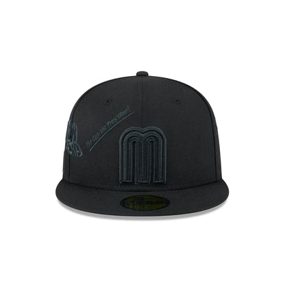 New Era Mexico Anniversary Logos 59FIFTY Fitted Hat-Black