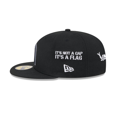 New Era Mexico Anniversary Logos  59FIFTY Fitted Hat-Black/White