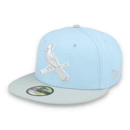 New Era St. Louis Cardinals 2-Tone Color Pack 59FIFTY Fitted Hat-Light Blue/Gray