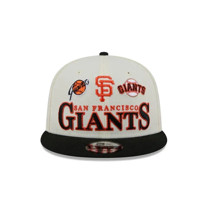 New Era San Francisco Giants Multi Logo Archive 9FIFTY Snapback Hat - Cream