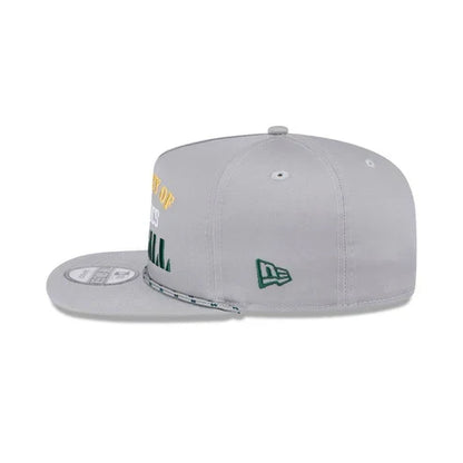 New Era Oakland Athletics Vintage Gray Rope Golfer Snapback Hat-Gray