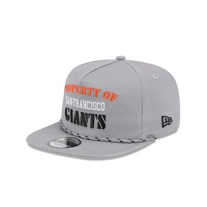New Era San Francisco Vintage Gray Rope Golfer Snapback Hat-Gray