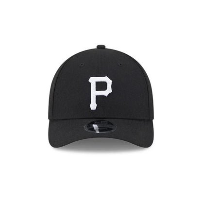 New Era Pittsburgh Pirates 39THIRTY M-Crown A-Frame Stretch Fit Hat-Black/White