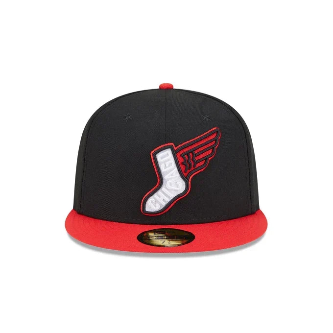 New Era Chicago White Sox Alternative City Connect  59FIFTY Fitted Hat- Black