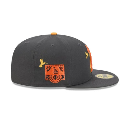 New Era Los Angeles Dodgers Day of the Dead 59FIFTY Fitted Hat-Graphite