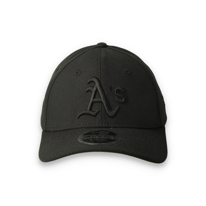 New Era Athletics 39THIRTY M-Crown A-Frame Stretch Fit Hat-Black/Black