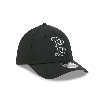 New Era Boston Red Sox 39THIRTY M-Crown A-Frame Stretch Fit Hat-Black/White