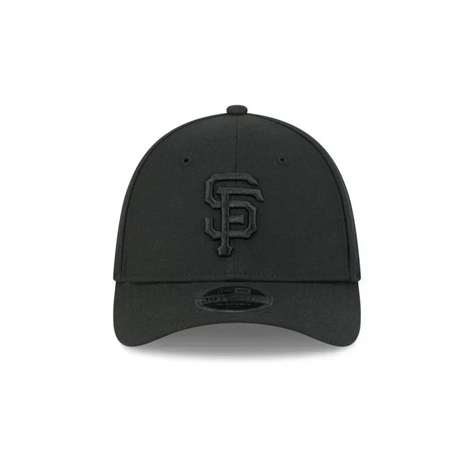 New Era San Francisco Giants 39THIRTY M-Crown A-Frame Stretch Fit Hat-Black/Black