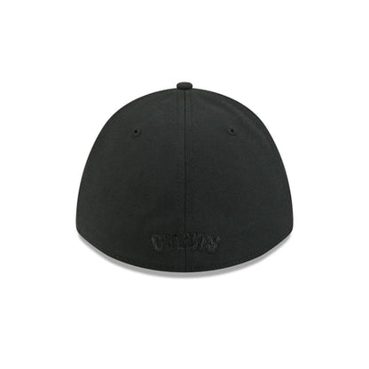 New Era San Francisco Giants 39THIRTY M-Crown A-Frame Stretch Fit Hat-Black/Black