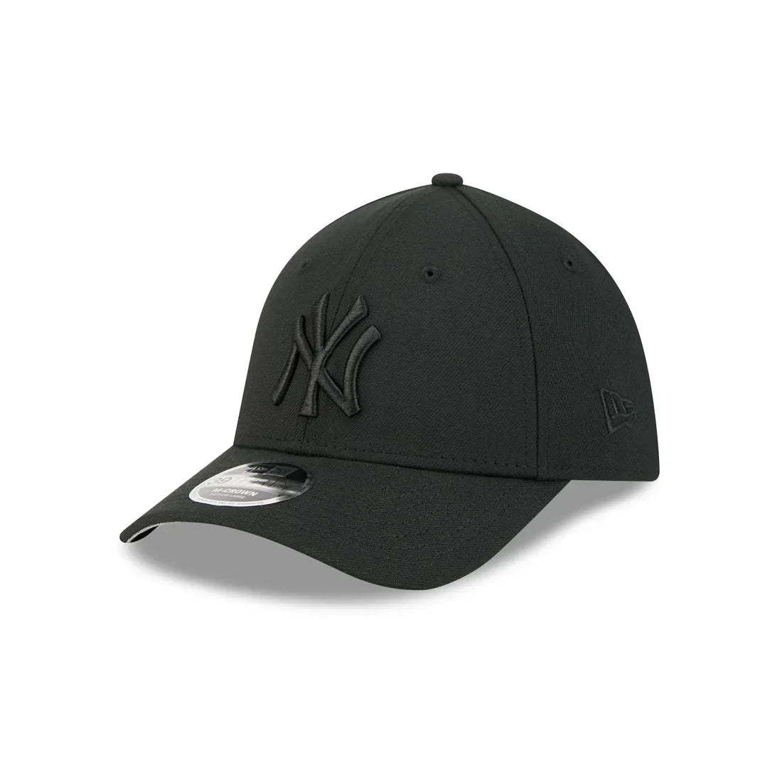 New Era New York Yankees 39THIRTY M-Crown A-Frame Stretch Fit Hat-Black/Black