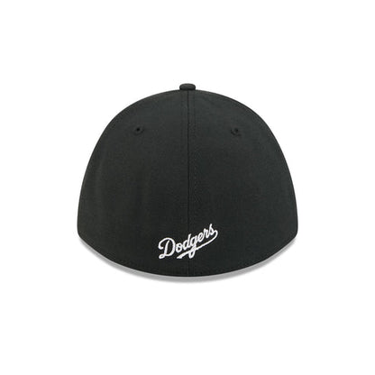 New Era Los Angeles Dodgers 39THIRTY M-Crown A-Frame Stretch Fit Hat-Black/White