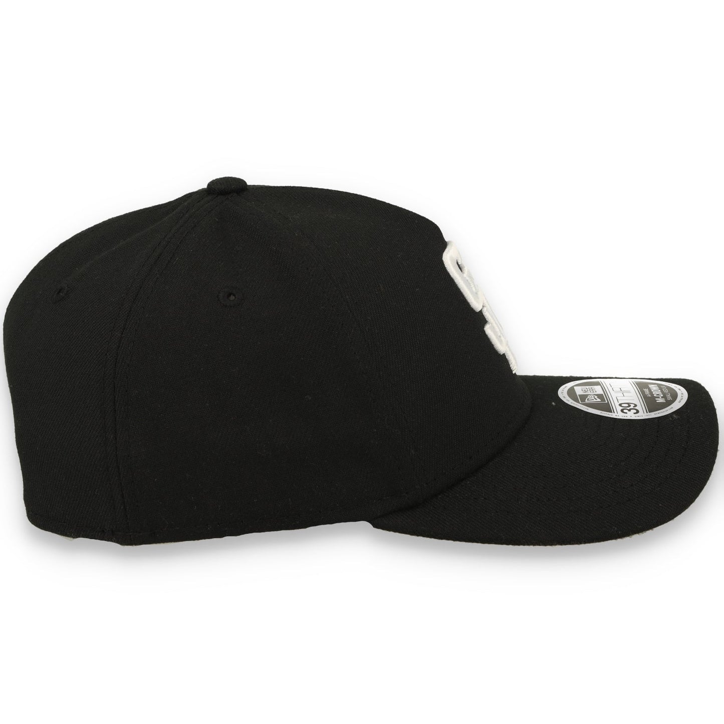 New Era San Diego Padres 39THIRTY M-Crown A-Frame Stretch Fit Hat-Black/White