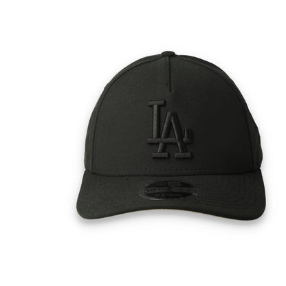 New Era Los Angeles Dodgers 39THIRTY M-Crown A-Frame Stretch Fit Hat-Black/Black