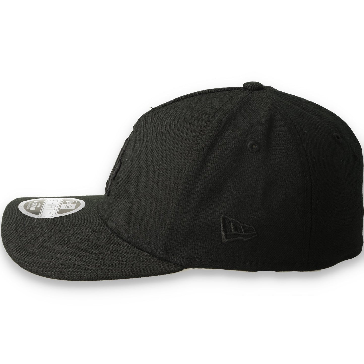 New Era Los Angeles Dodgers 39THIRTY M-Crown A-Frame Stretch Fit Hat-Black/Black