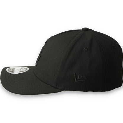 New Era Los Angeles Dodgers 39THIRTY M-Crown A-Frame Stretch Fit Hat-Black/Black