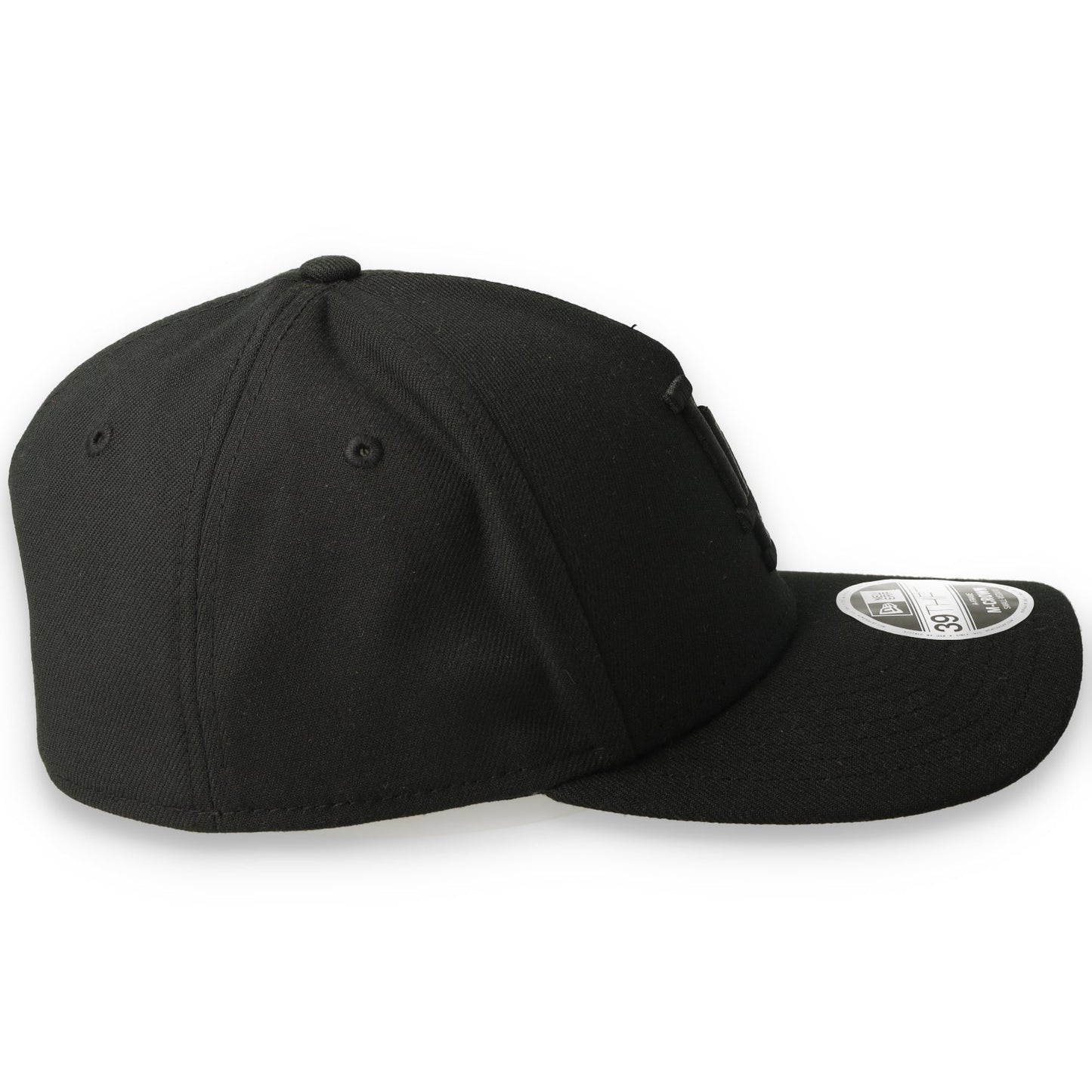 New Era Los Angeles Dodgers 39THIRTY M-Crown A-Frame Stretch Fit Hat-Black/Black