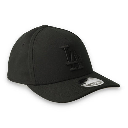 New Era Los Angeles Dodgers 39THIRTY M-Crown A-Frame Stretch Fit Hat-Black/Black