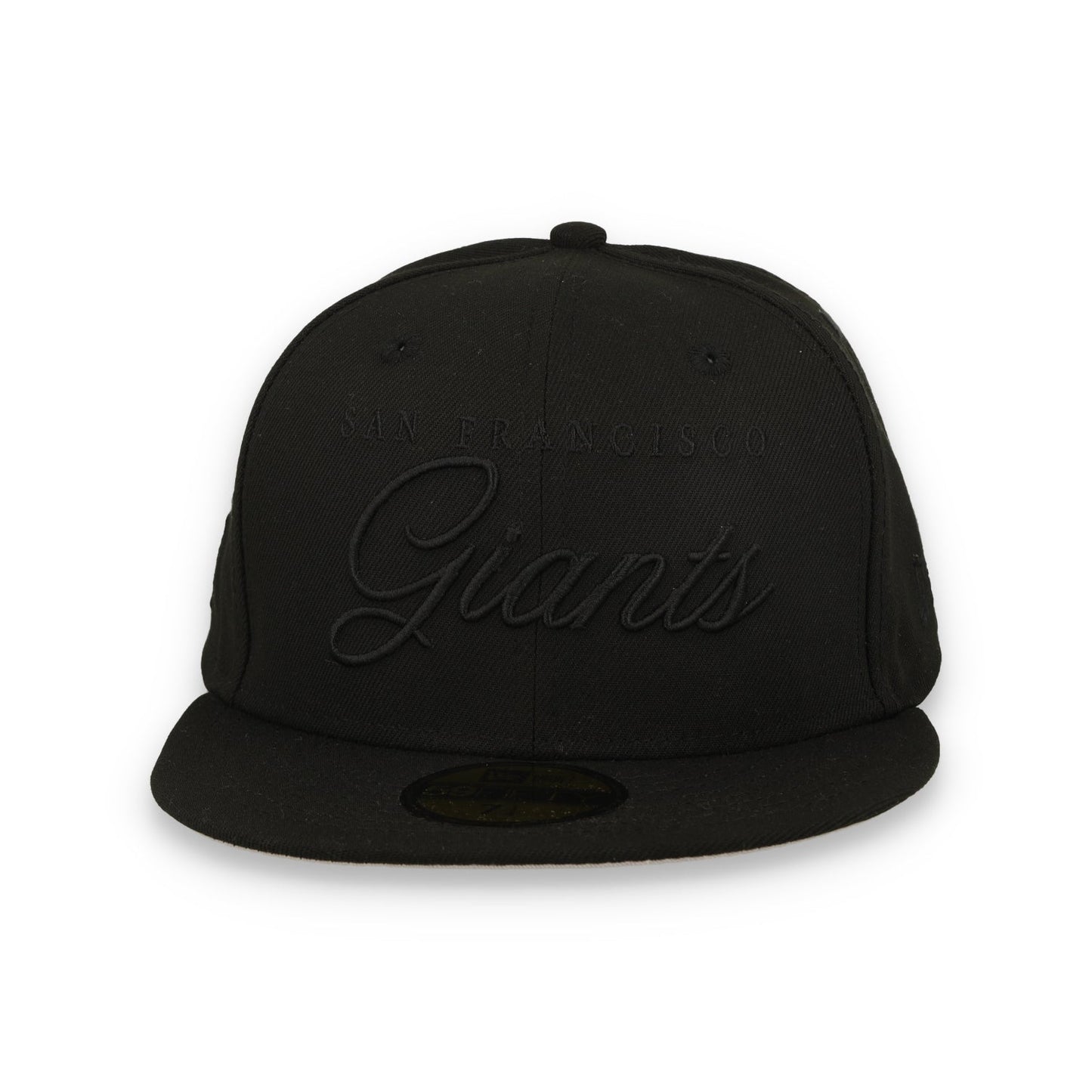 New Era San Francisco Giants Black Scripted 59FIFTY Fitted Hat