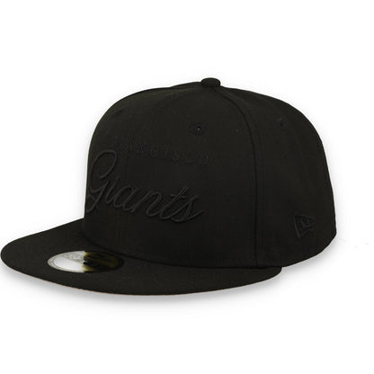 New Era San Francisco Giants Black Scripted 59FIFTY Fitted Hat