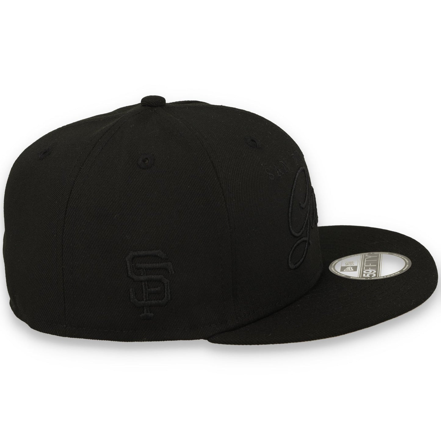 New Era San Francisco Giants Black Scripted 59FIFTY Fitted Hat
