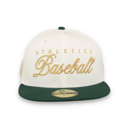 New Era Athletics Gold Scripted 59FIFTY Fitted Hat