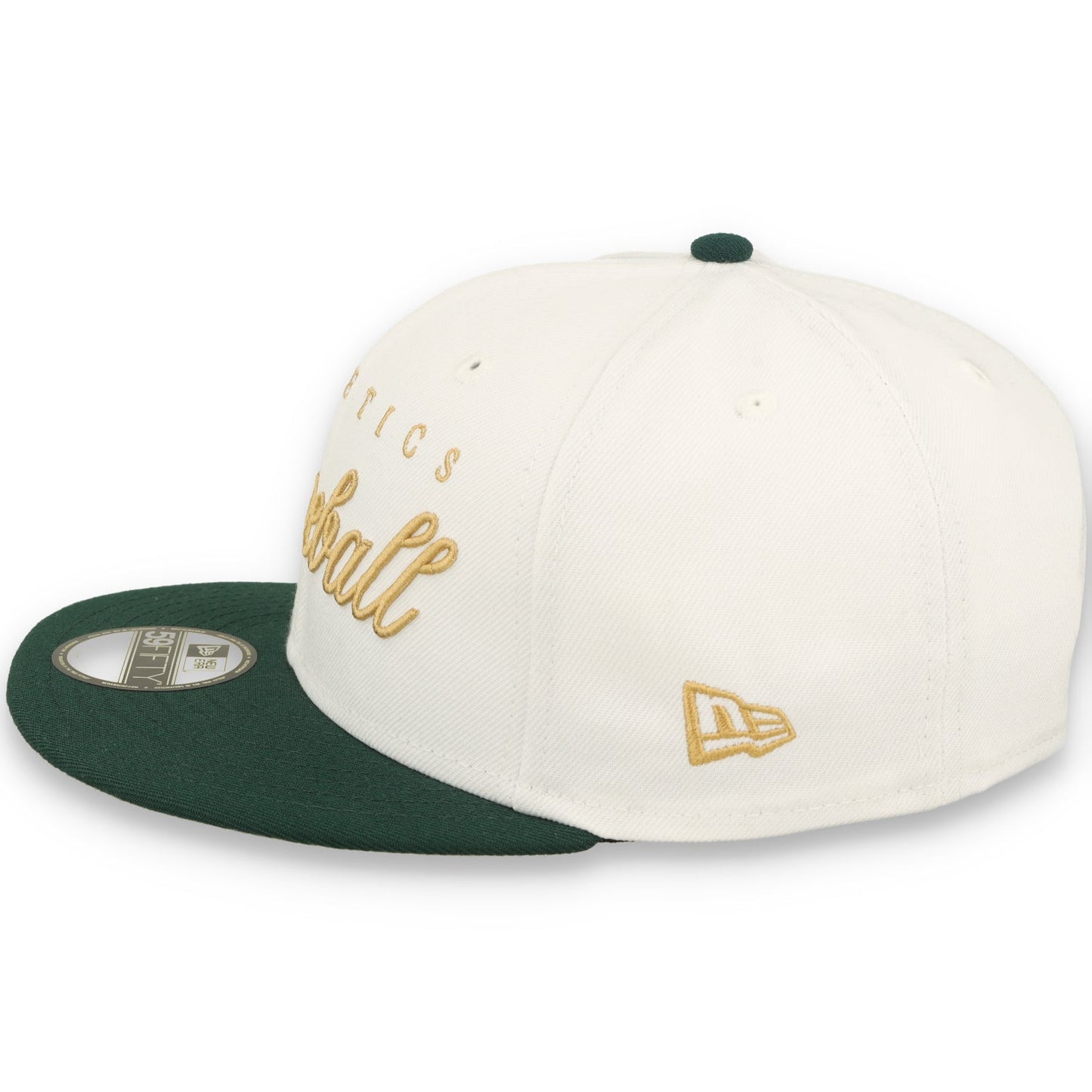 New Era Athletics Gold Scripted 59FIFTY Fitted Hat