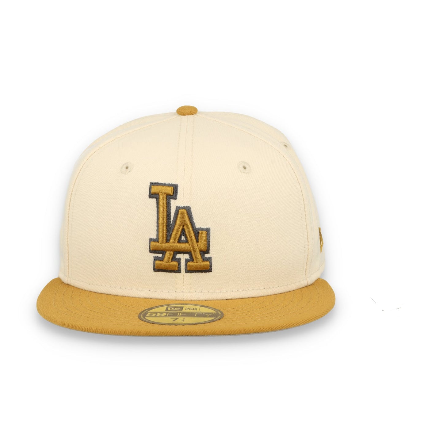 NEW ERA LOS ANGELES DODGERS 2-TONE 59FIFTY FITTED HAT-BEIGE/BRONZE