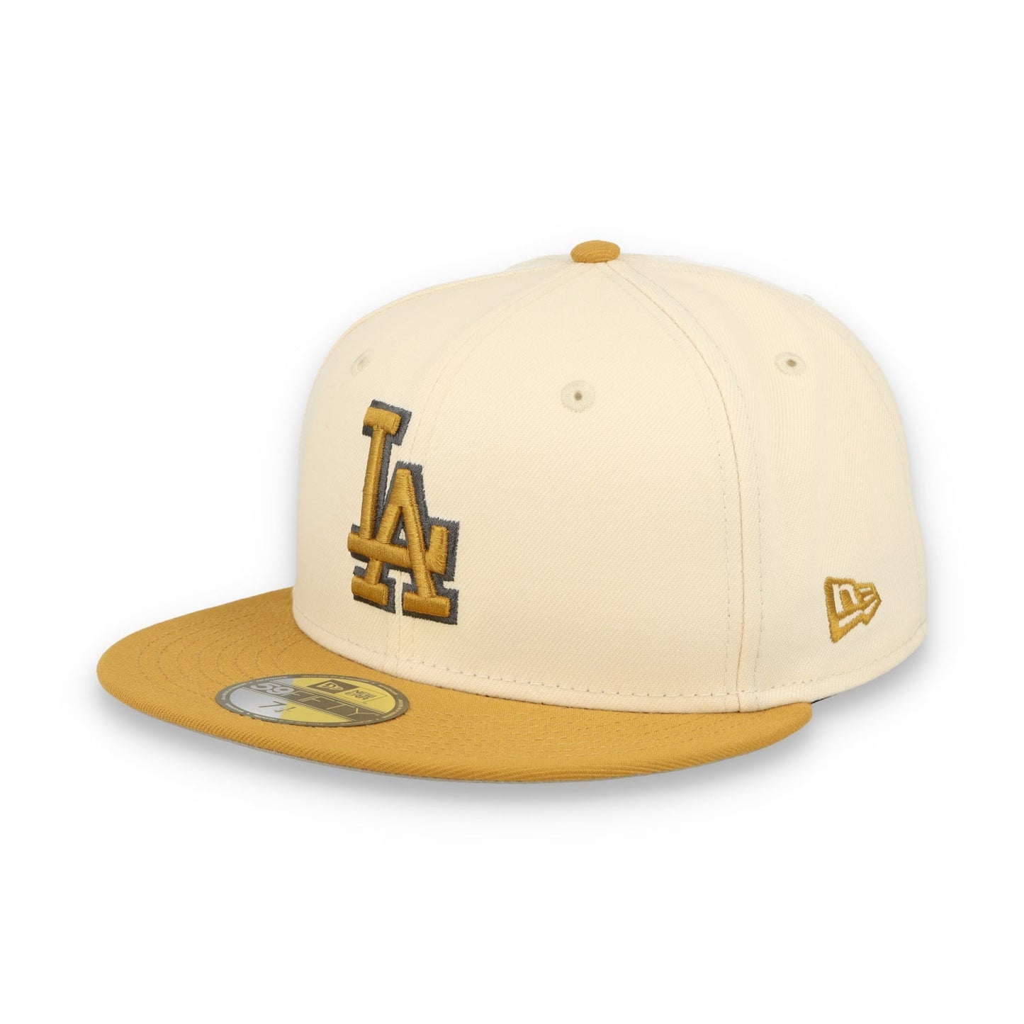 NEW ERA LOS ANGELES DODGERS 2-TONE 59FIFTY FITTED HAT-BEIGE/BRONZE