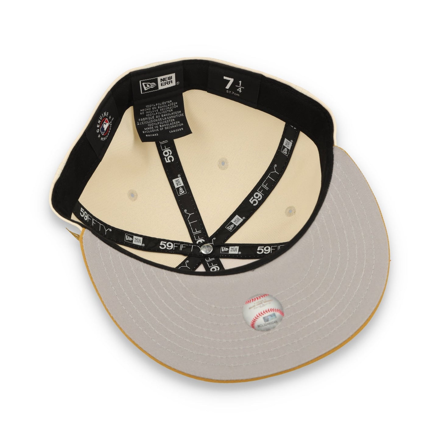 NEW ERA LOS ANGELES DODGERS 2-TONE 59FIFTY FITTED HAT-BEIGE/BRONZE