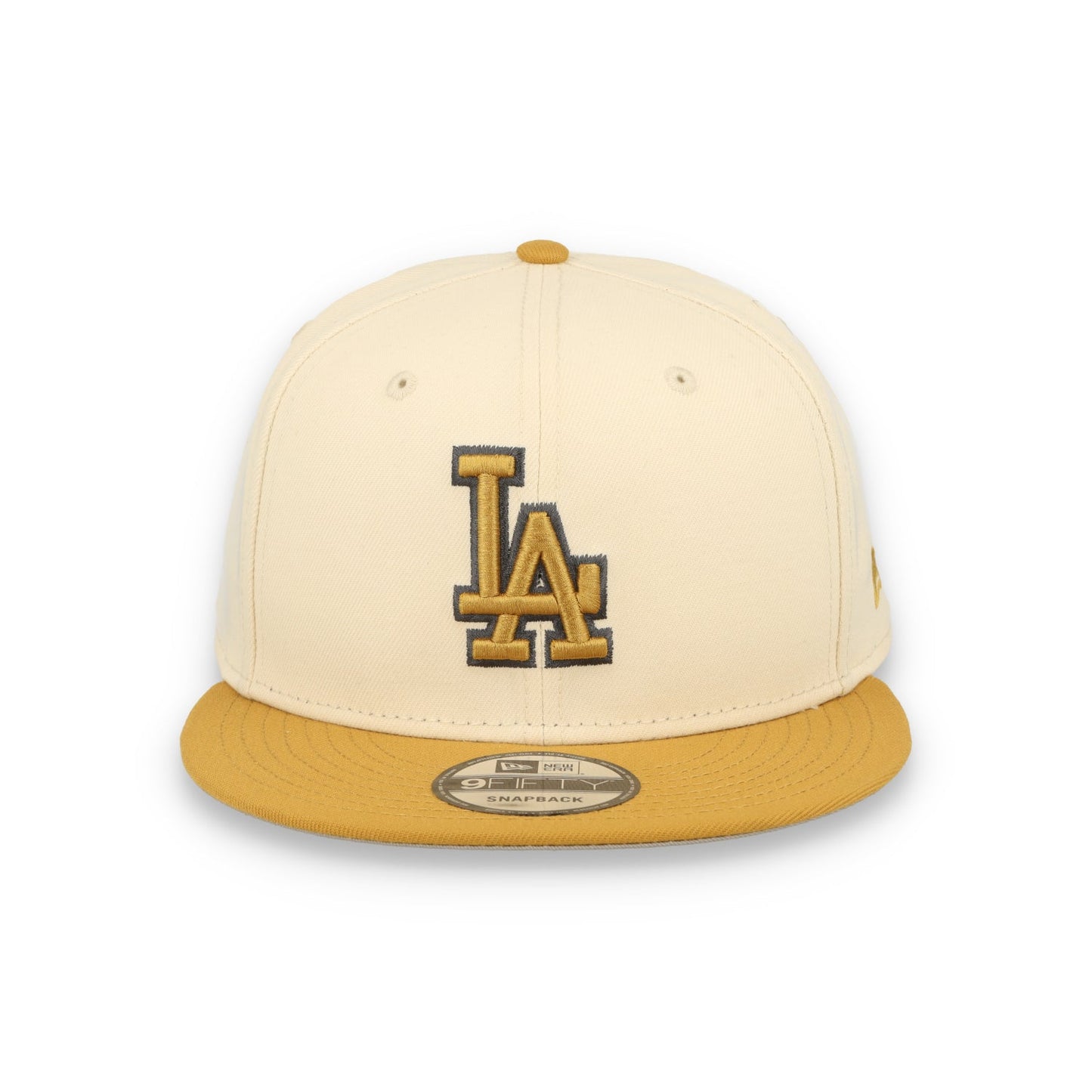 New Era Los Angeles Dodgers 2-Tone 9FIFTY Snapback Hat-Beige/Bronze
