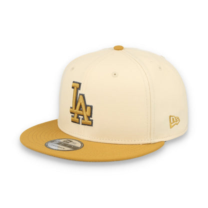 New Era Los Angeles Dodgers 2-Tone 9FIFTY Snapback Hat-Beige/Bronze