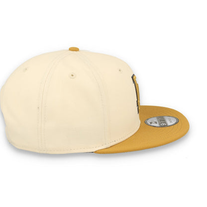 New Era Los Angeles Dodgers 2-Tone 9FIFTY Snapback Hat-Beige/Bronze