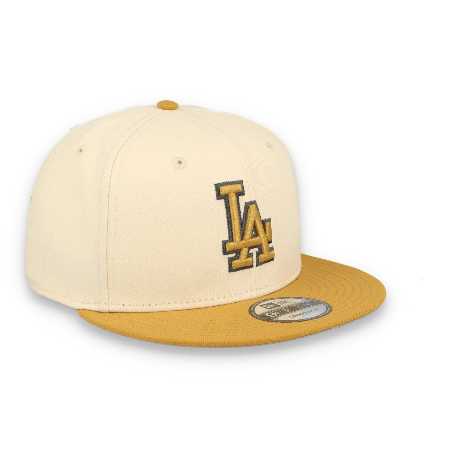New Era Los Angeles Dodgers 2-Tone 9FIFTY Snapback Hat-Beige/Bronze