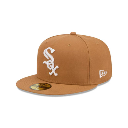 New Era Chicago White Basic 59FIFTY Fitted Hat-Bronze