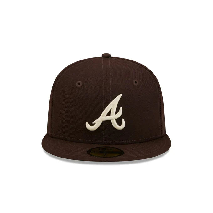 New Era Atlanta Basic Braves 59FIFTY Fitted Hat-Brown