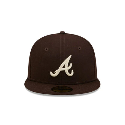 New Era Atlanta Basic Braves 59FIFTY Fitted Hat-Brown