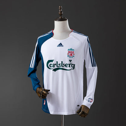 Liverpool Jersey 2006-07 Away Retro Football Kit Long Sleeves