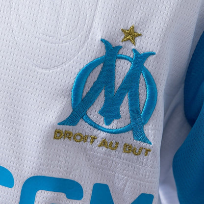 Kids Marseille Jersey 25/26 Home Football Kit