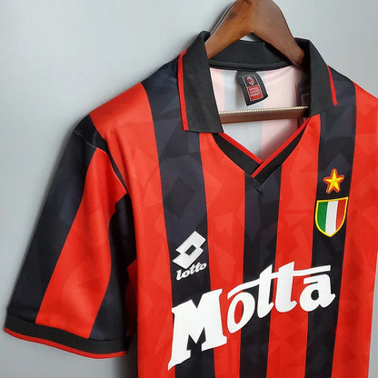 AC Milan Retro Jersey 1993/94 Home Football Jersey Soccer Shirt