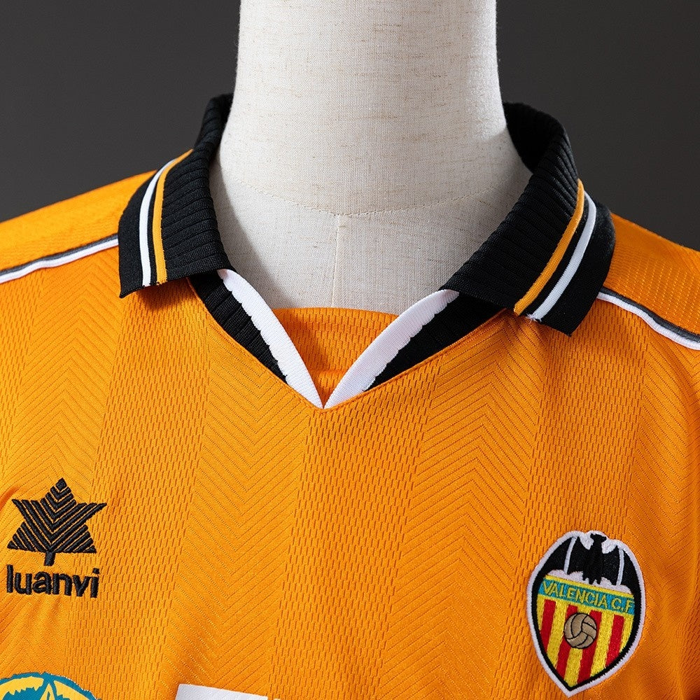 Valencia Jersey 1999-00 Away Retro Football Kit