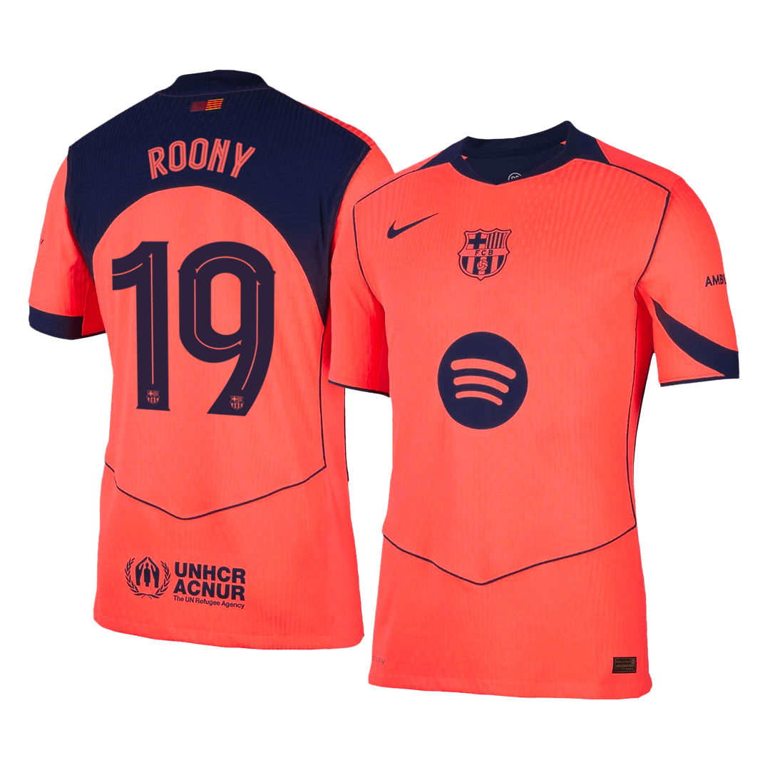ROONY #19 Mens Barcelona Third Jersey 2025/26 UCL - Player Version (Slim Fit)