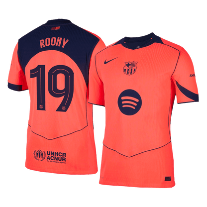 ROONY #19 Mens Barcelona Third Jersey 2025/26 UCL - Player Version (Slim Fit)
