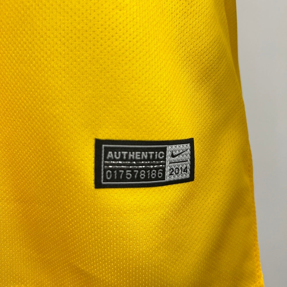 Retro Club America Jersey 2013-14 Home Yellow Football Kit Soccer Jersey