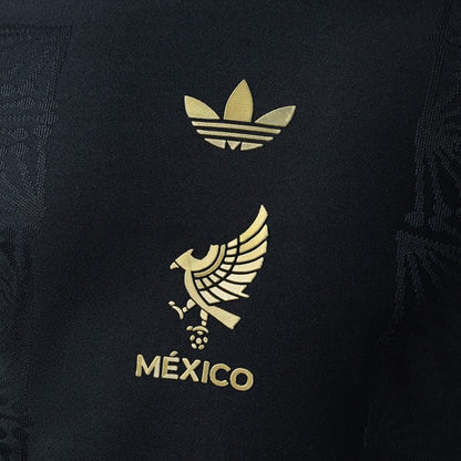 Mexico Jersey 25/26 Black Kit Player Version Long Sleeves