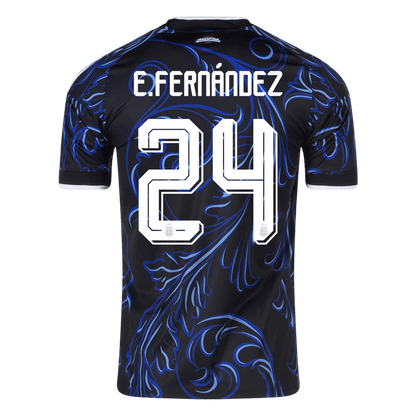 E. FERNÁNDEZ #24 Mens Argentina World Cup Away Jersey 2026