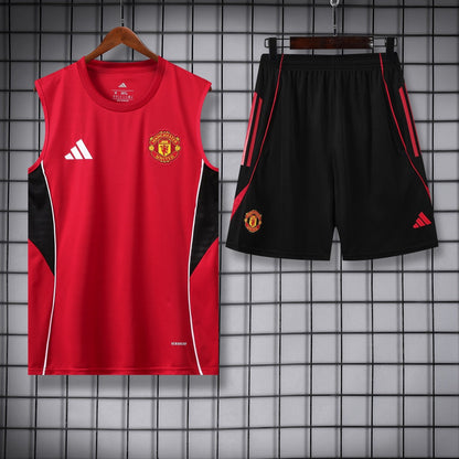 Manchester United Vest Set Training Tracksuits 25/26 Football Kit Soccer Jersey